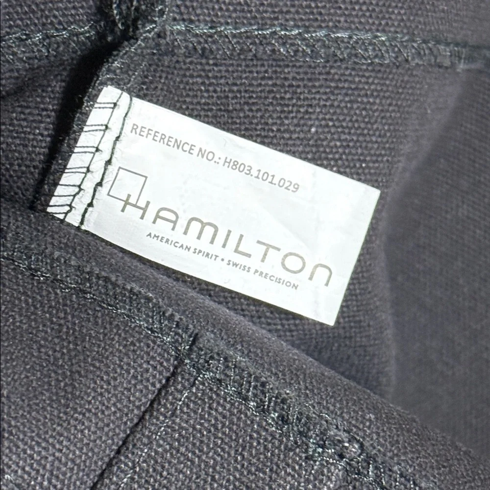 ⭐️Hamilton Watch Black Canvas Tote Bag - Picture 3 of 4